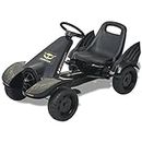 vidaXL Pedal Go Kart with Adjustable Seat Black Children Racing Cart Vehicle