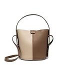 NEWBELLA Bucket Bags for Women, PU Leather Handbags Shoulder Crossbody with Magnetic Closure, Camel, One Size