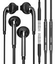 Headphone 3.5mm Jack Earbud with Microphone Wired Headset 2Pack Gaming Laptop Audifono Video Game Computer Ear for Kid for School PC Chromebook Auriculare Compatible for Samsung Galaxy Phone pad I