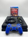 Sony PlayStation 4 500GB Game Console Bundle Spider-Man Great Condition! - PS4