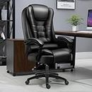 TANZEM Schaukelstuhl, Sessel, Gaming-Stuhl für Erwachsene, Boss-Arbeitsstuhl mit Rollen, Leder-Chefbürostuhl, Stühle mit hoher Rückenlehne für Wohnzimmer, Computerstuhl, Rückenlehne, ergonomischer