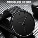 Quartz Men Watch Relojes De Hombre Minimalist Ultra Thin Stainless Steel Watches