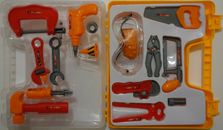 Toy Tool Set + Case_New_Preschoolers_Pretend_Tool Box_Creative Play_Plastic_Gift