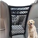 Candora Car Dog Guard Pet Barrier Dog Car Net Barrier with Auto Safety Mesh Organizer Stretchable Storage Bag Universal for Cars, SUVs,3 Layer Pet Dogs Car Driving Accessories Safety Travel