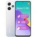 Xiaomi REDMI 12 5G M19 4 128GB Silver, Ecran de 6.8'', Smartphone Débloqué, Batterie mAh 5000, Mémoire ROM 128 GO,RAM 4 GO, Android 13, Processeur Snapdragon 4 Gen 2