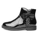 Walkright Lauren Girls Black Patent Ankle Boot - Size 13 Child UK - Black