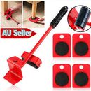 Heavy Furniture Moving Lifter Roller Move Tool Set Wheel Mover Sliders Kit AU