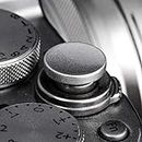 Soft Shutter Release Button (2 Pack/Silver) High-end Concave Camera Shutter Button