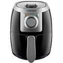 Chefman TurboFry 2-Quart Air Fryer, Personal Compact Healthy Fryer w/ Adjustable Temperature Control, 60 Minute Timer and Dishwasher Safe Basket, Black