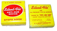 2 Silent-Flo Oil Burner Pipe Line Anti Hum Device Lot Vintage Beckett USA NOS