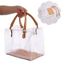 Clear PVC DIY Tote Bag Handbag Making Kit Handmade Gift Bags Craft Tool Set/