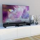 Henor Monitorständer TV-Bildschirmerhöhung in FSC® Holz 100 x 26.5 x 12 cm. Unterstützt 90 kg Graphit