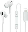 HiFi-Audio Stereo Noise Isolating Earbuds Type-C Wired Earphones with Microphone and Volume Control, Bluetooth 5.0 IN Ear Headphones Compatible with iPhone 13Pro Max/12 Mini/11/XS Max/X/XR/8/7-White
