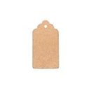 Gift Card - 100Pcs/lot DIY Kraft Paper Tags Scalloped Rectangle Christmas Wedding Favour Party Gift Card Label Blank Luggage Tags 3 Colors (Brown 4x2CM)