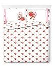 Jay Franco Strawberry Shortcake Queen Size Sheet Set - Super Soft Kids 4 Piece Bedding Set - Microfiber Sheets Includes Reversible Pillow Covers