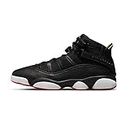 Jordan Men's 6 Rings Basketball Shoes 322992-012, Black/University Red-white, 12 US