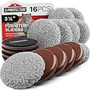 Furniture Sliders X-PROTECTOR - Multi-Surface Sliders for Carpet - Furniture Movers Hardwood Floors - Best 8-Pack 3 1/2” Moving Pads and 8 Hardwood Socks - Move Your Furniture ON Any Surface Easily!