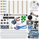 REES52 The Basic Starter kit for Compatible with Arduino UNO R3, Breadboard, LED, Resistor,Jumper Wires and Power Supply
