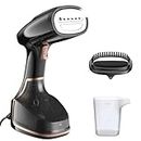 1400W Handheld Garment Steamer, Portable Steamer for Clothes with Quick Heat-up, Automatic Shut-Off, 260ml Water Tank and Fabric Brush Attached, Fabric Wrinkles Remover for Home Use
