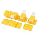 Aexit 4 Pcs Plastic Prototype Test Fixture Jig Latch Yellow White for PCB Board (7eead3e0289d5d3764ad9960ef62417d)
