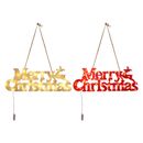Beleuchtetes Schild „Merry Christmas“, batteriebetriebenes LED-Licht für We