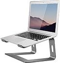 Aluminum Laptop Stand Compatible with Mac MacBook Pro/Air Apple 12" 13" Notebook, Metal Laptop Desk Stand Portable Desktop Computer Holder Stable Riser Ergonomic Elevator for 10 to 15.6