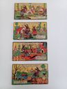 FOUR ANTIQUE WOODEN PUZZLES WITH SAYINGS PICTURE HIDE FOR CHILDREN
