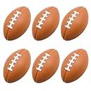 MIDELONG Mini Foam Footballs Stress Ball, Foam Sports Ball for Stress Relief, Football Party Holidays Decoration, School Carnival Reward, Party Bag Gift Fillers, 6 Pack
