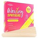 JFA Supplies Wooden Waxing Spatulas Wax Applicator Sticks for Hair Removal Box of 100