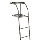 Guide Gear 18’ Ladder Tree Stand for Archery with Seat and Foot Platform, Bow and Deer Hunting Accessories