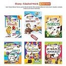 My First Board Book of BODY Parts(Worth Rs.80) on a Combo Set of Board Book of Wild Animals,Musical Instrument,Aquatic animals,Insects and Hindi Varnmala by Aadi Learning Arena
