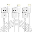 [Apple MFi Certified] iPhone Charger 10 ft, 3 Pack Long Lightning Cable 10 Foot,Fast 10 Feet Apple Charging Cables Cord for iPhone 13 Pro Max/12 Mini/11/XR/Xs/X/8/7/6/iPad Pro/Air/Mini