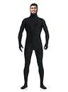 DreamHigh DH Men's Women's Lycra Spandex Full Body Costume Zentai Suit-Open Face Black L