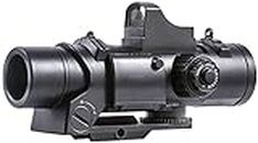 Zielfernrohr für Nerf Gun Spielzeug, Aufsatz aus Kunststoff mit Grüner Punkt und 7cm Guide Rail Adapter, Upgrade Zubehör für Nerf Stryfe, Retaliator, Rapidstrike, Modul