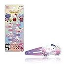 CRAZE HAIR Clips Hello Kitty - 4x Haarspangen Kinder, Mädchen Haarschmuck, Haarclips für Kinder im Hello Kitty Motiv, rosa & lila