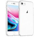 Clear Cases for iPhone 8 Cases/iPhone 7 Cases/iPhone SE 2022 Cases/iPhone SE 2020 Cases, Silky-Soft Touch Gel Rubber Cover, Full Protective Case, Shockproof Yellow-Restraint Anti-Scratch Case