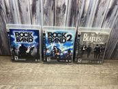 Rock Band 1 y 2 Paquete + Beatles Rockband (Sony PlayStation 3 PS3) Probado en Caja