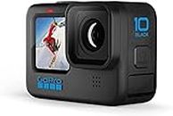 GoPro HERO10 Black - Waterproof Action Camera with Front LCD and Touch Rear Screens, 5.3K60 Ultra HD Video, Optical 1X and Digital 4X 23MP Photos (1 Year INTL Warranty + 1 Year in Warranty)