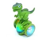 KOKEE TOYS Battery Operated Dancing Dinosaur Skates Hoverboard Vehicle Toy with 5D Light, Music, 360° Rotation and Bump & go Action for Kids|Boys|Girls (Color-as per Availability).