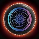 49 LED Flying Disc- Extremely Bright, Light Up Flying Fresbee, 175g Ultimate Sports Disc for Adult/Men/Boys/Teens/Kids Birthday, Lawn, Outdoor, Beach, Camping Games Gift (Red LEDs)