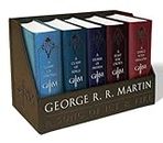 George R. R. Martin's A Game of Thrones Leather-Cloth Boxed Set (Song of Ice and Fire Series): A Game of Thrones, A Clash of Kings, A Storm of Swords, ... A Dance with Dragons (A Song of Ice and Fire)