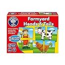 Orchard Toys Farmyard Heads & Tails Game - Matching & Pairing Memory Game - Educational Toddler Toys and Games for Boys and Girls 18-Month-Old+ - Early Years Animal Pairs/Snap Cards - 1-4 Players