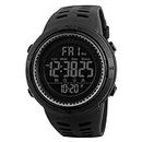 Shocknshop Plastic Outdoor Digital Sports Multi Functional Black Dial Watch For Men Boys (Black Colored Dial And Strap), Black Band