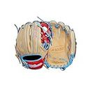 Wilson 2024 A1000 1786 Infield Gant de baseball pour droitier Blond/rouge/bleu 29,2 cm