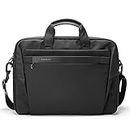 Red Lemon Bange Men's Professional Briefcase Office Messenger Bag fits upto 15.6" Laptop/Macbook with Handles & Detachable Shoulder Strap, Spacious Pockets, Water-proof & wrinkle-free (Black)