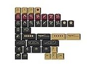 DROP Redsuns GMK Red Samurai - Juego de teclas de teclado mecánico personalizado, 39 teclas, doble ABS, perfil cereza (rojo, novedades)