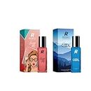 Rebel Fragrances Date Me Combo Perfume for Men & Women | Long Lasting Unisex Fragrance Scent, 2 x 20ml | Perfume