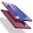 X-level Funda para Samsung Galaxy Note 20, Suave TPU Gel Silicona Ultra Fina Anti-Arañazos y Protección a Bordes Funda Phone Case para Samsung Galaxy Note 20 - Vino Rojo