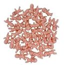 GUYOMM 50Pcs King Cake Babies 1.2inch Mini Plastic Babies，Suitable for Baby Shower Ice Cube Games Mardi Gras Party Decorations (White)