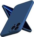 EGOTUDE Silicon Soft Case Camera Protect Microfiber Lining Cover for iPhone 13 Pro (Blue)